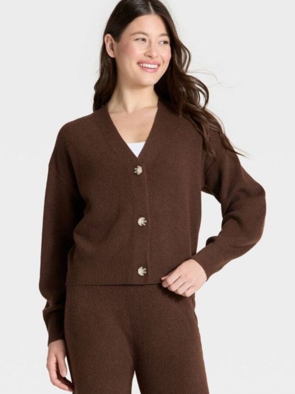 Auden - Women's Stitched Sweater Cardigan - Auden
Heather Brown new
